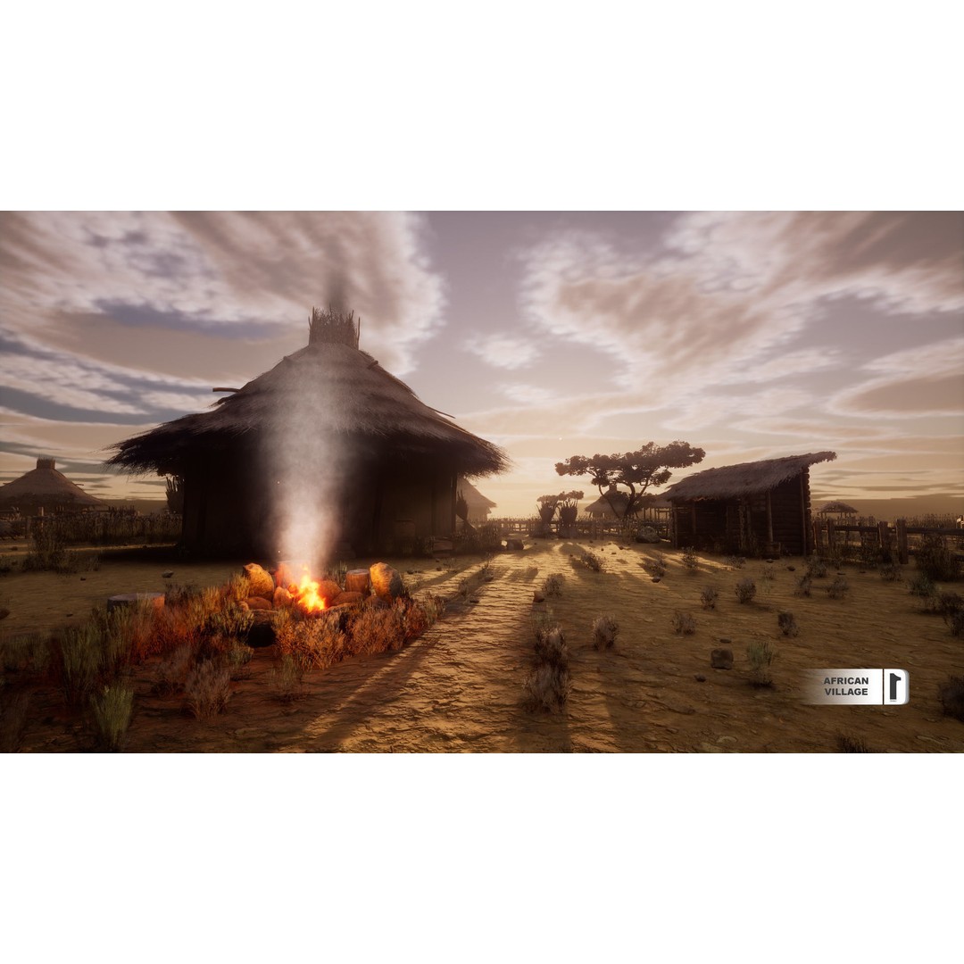 African Village 3D Model – Low Poly Unreal Engine Asset, FBX - View 9