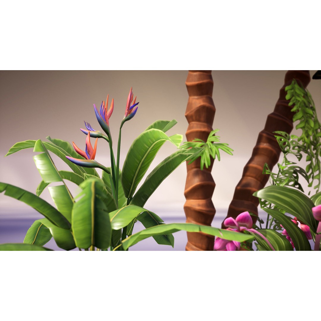 Banana and Strelitzia Plants 3D Model – Low Poly Game Ready Assets, FBX - View 12