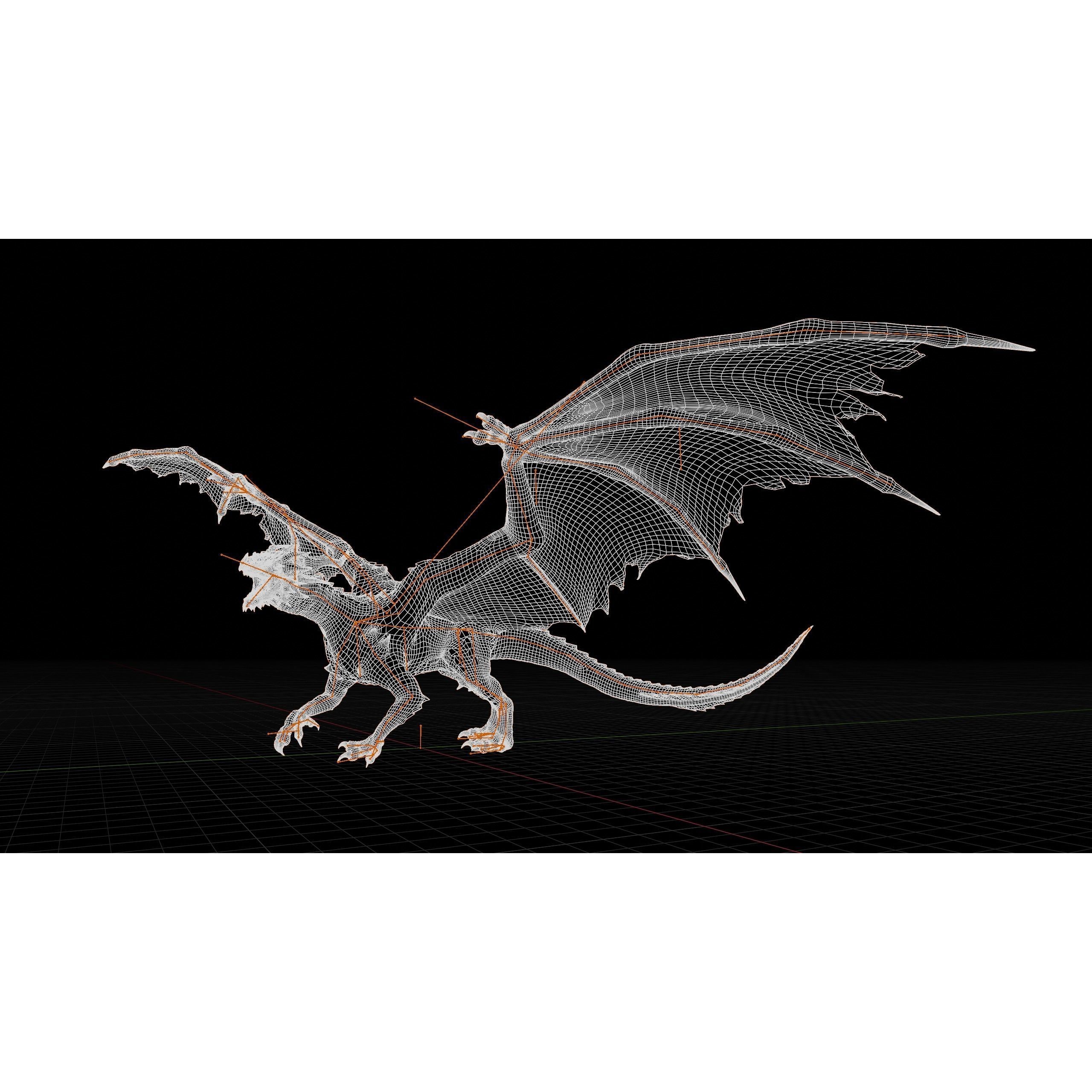 Ancient Dragon - Low-Poly Game-Ready 3D Model