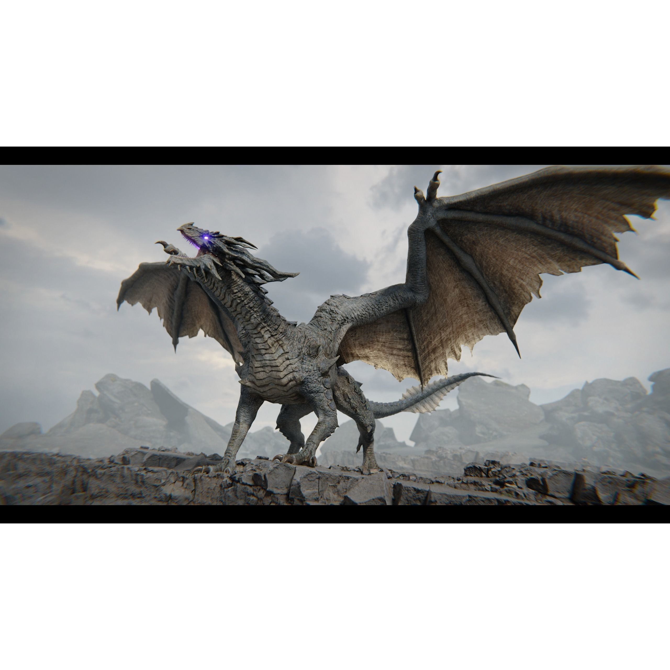 Ancient Dragon - Low-Poly Game-Ready 3D Model - View 13
