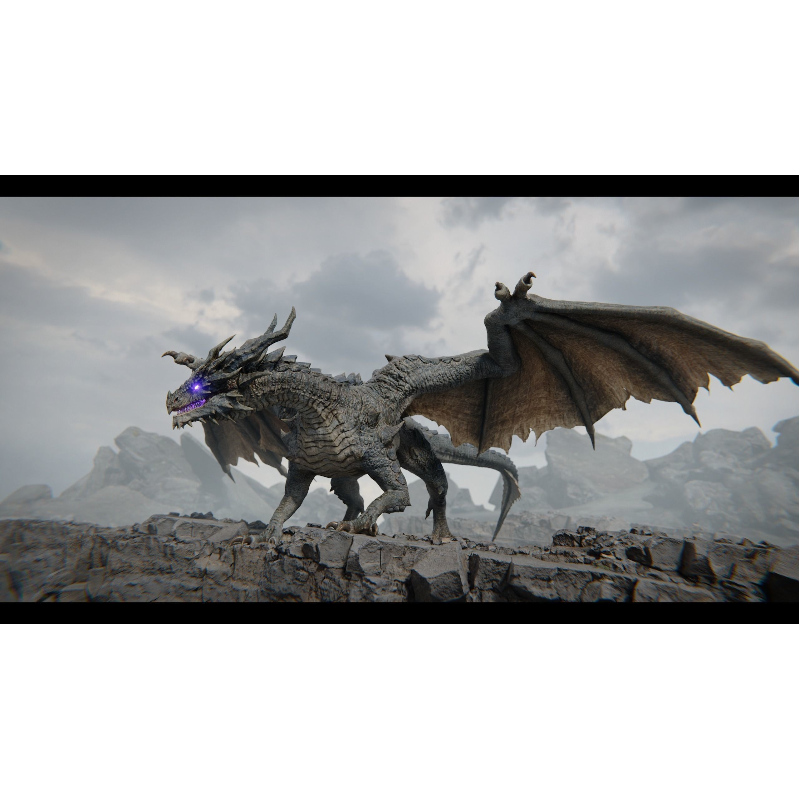 Ancient Dragon - Low-Poly Game-Ready 3D Model - View 14