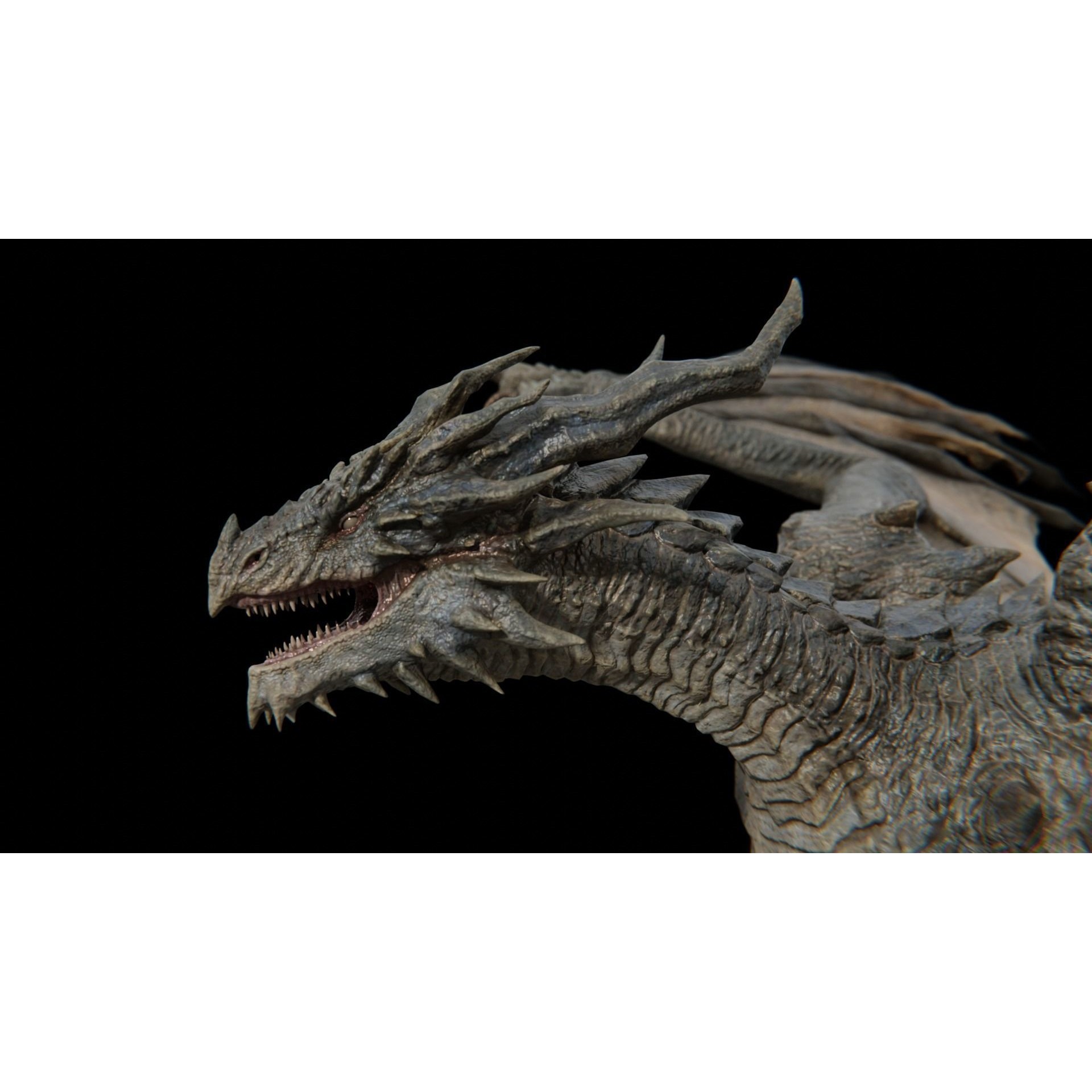 Ancient Dragon - Low-Poly Game-Ready 3D Model - View 25