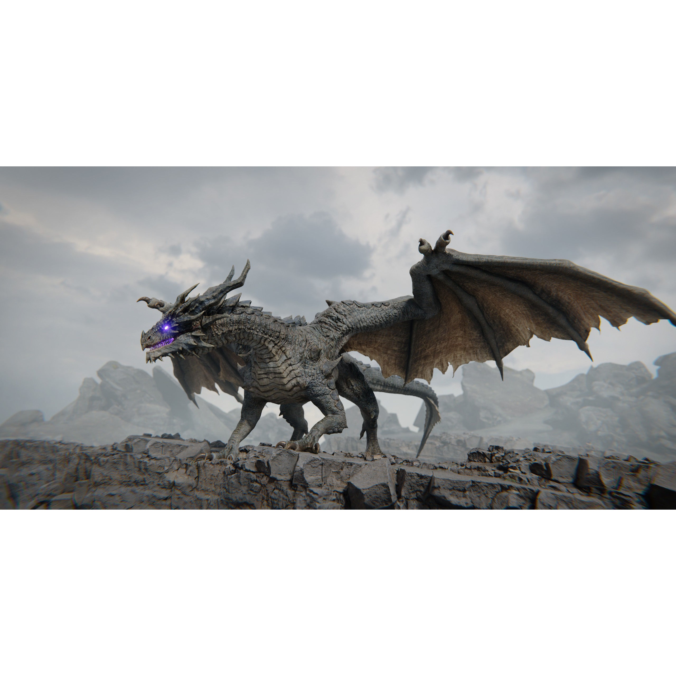 Ancient Dragon - Low-Poly Game-Ready 3D Model - View 29