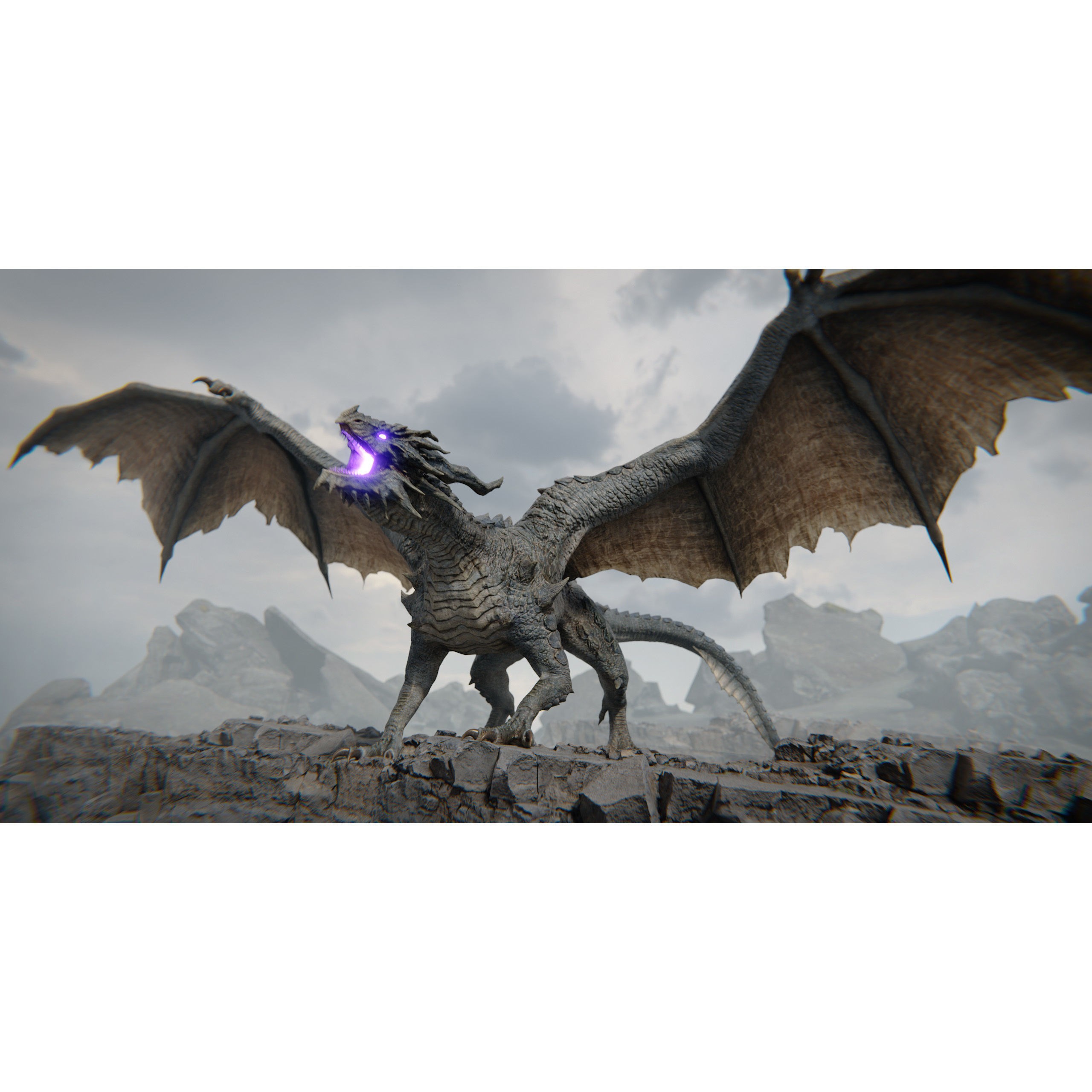 Ancient Dragon - Low-Poly Game-Ready 3D Model - View 30