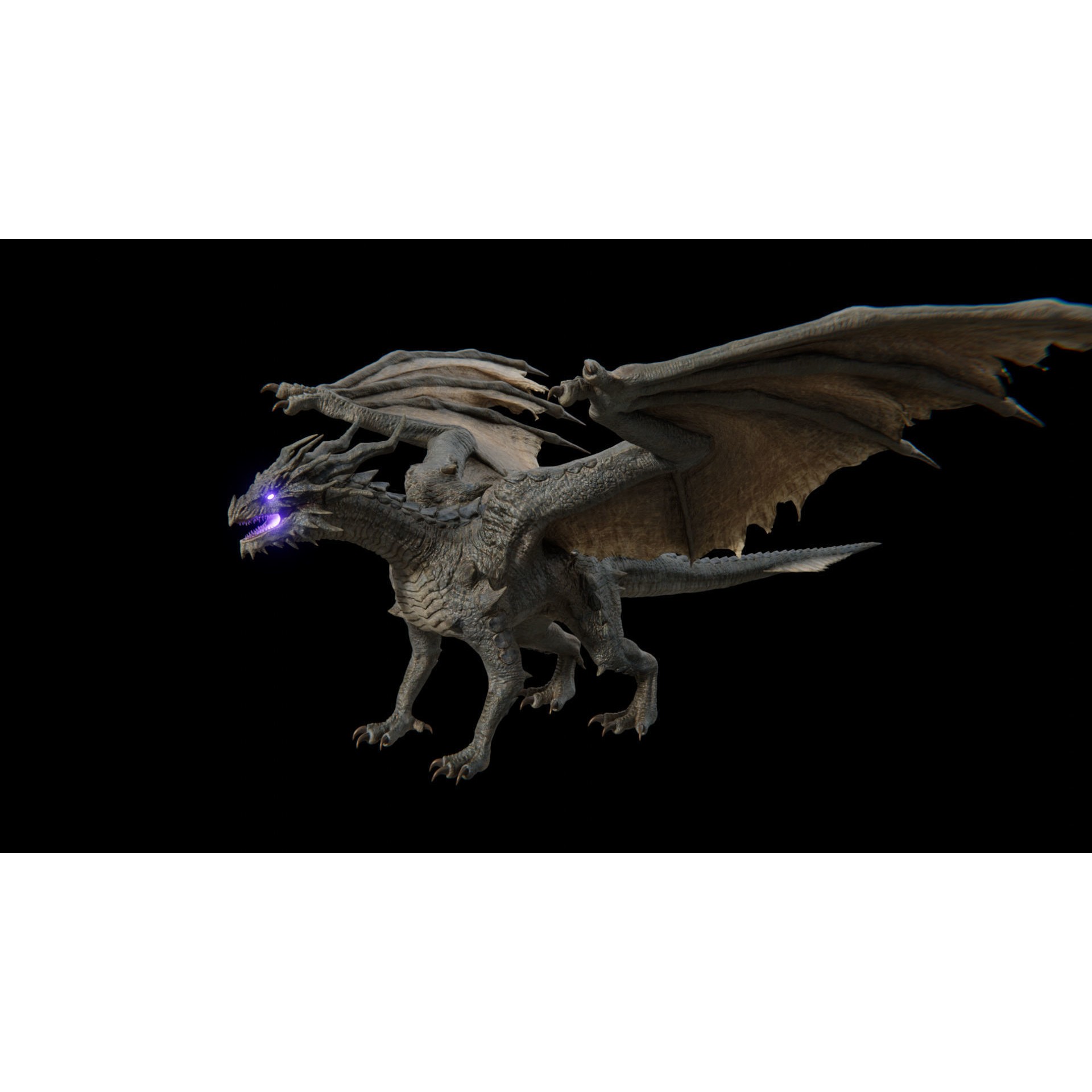 Ancient Dragon - Low-Poly Game-Ready 3D Model - View 32