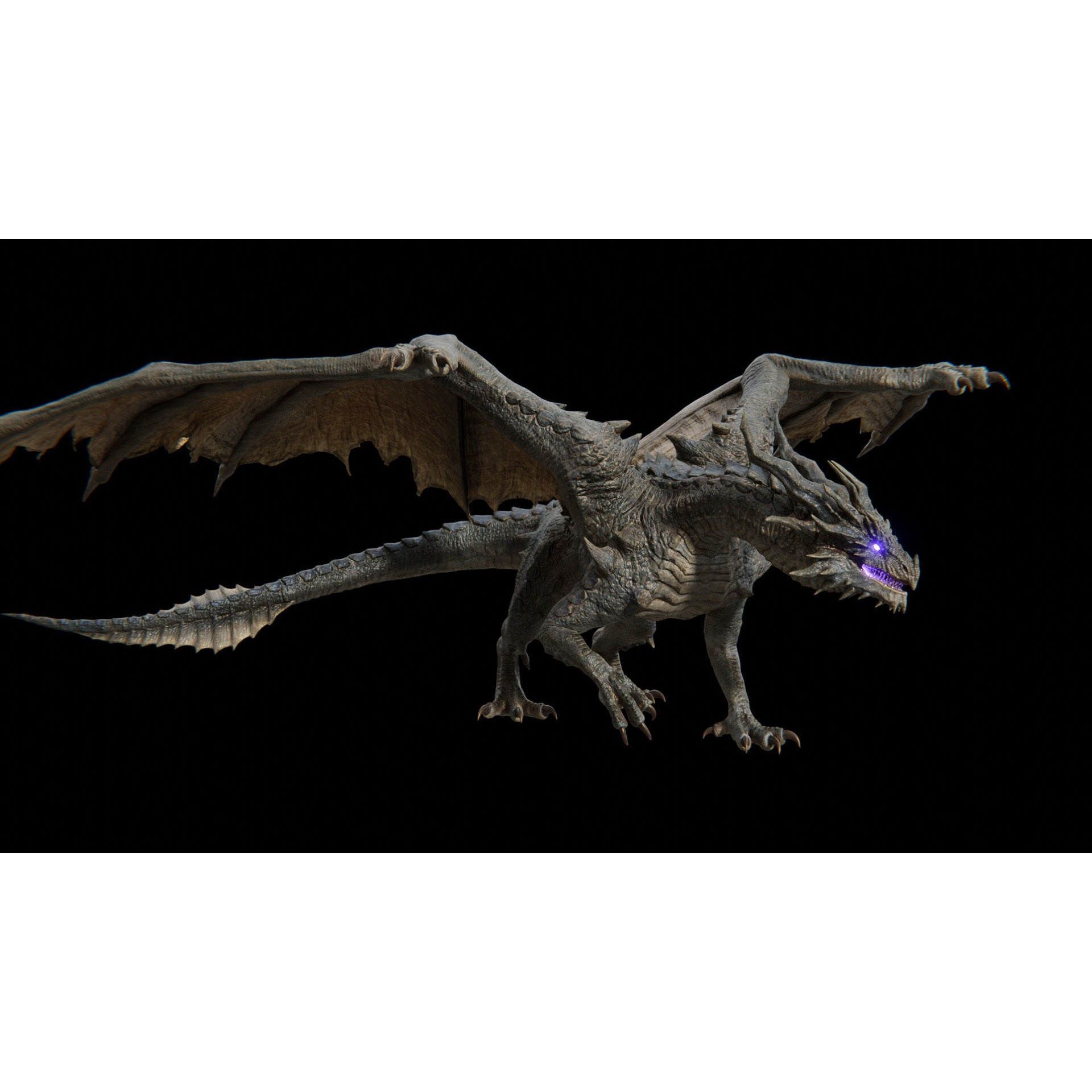 Ancient Dragon - Low-Poly Game-Ready 3D Model - View 39