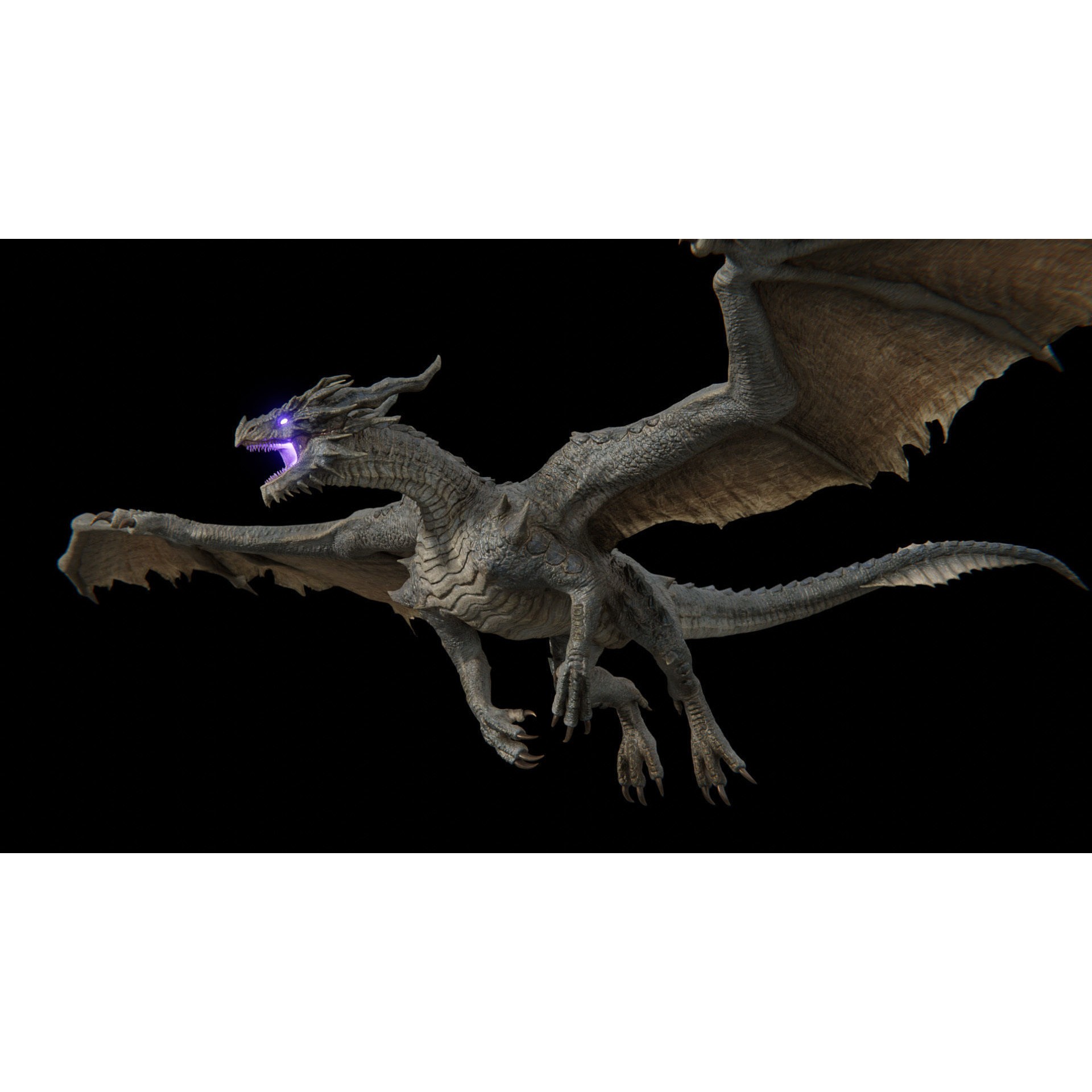 Ancient Dragon - Low-Poly Game-Ready 3D Model - View 40