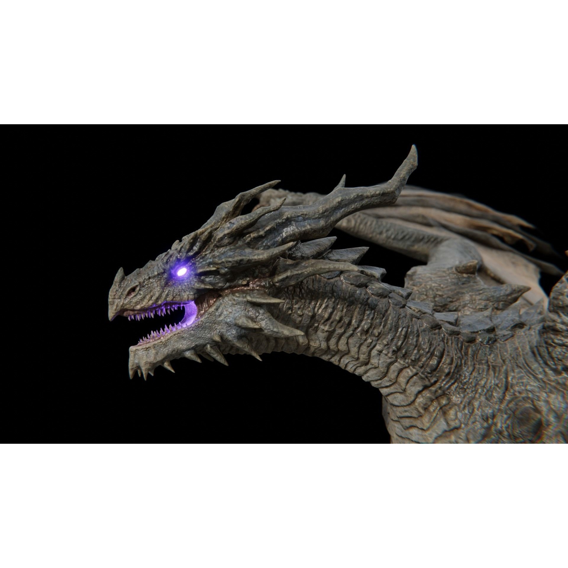 Ancient Dragon - Low-Poly Game-Ready 3D Model - View 6