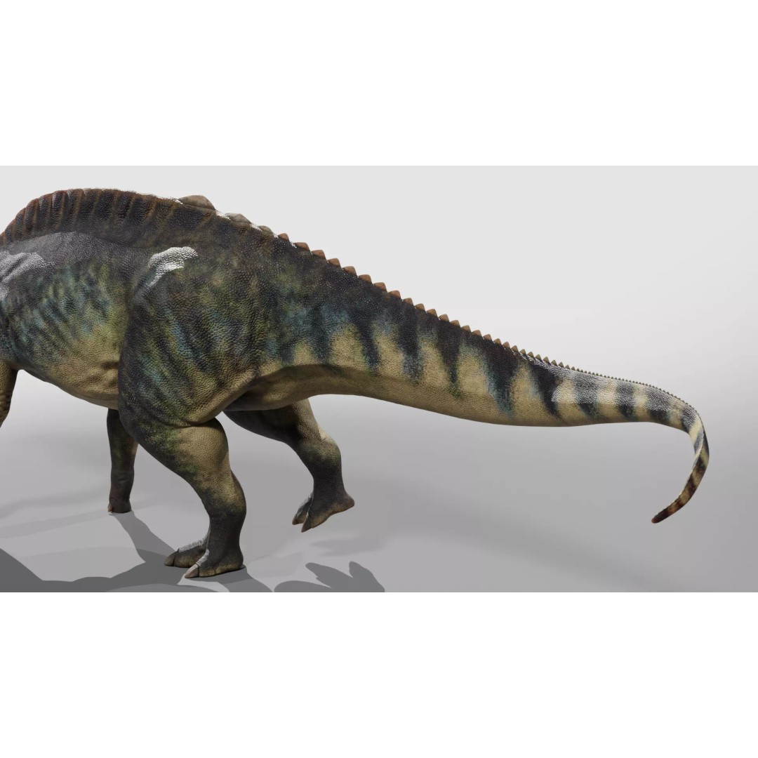 Edmontosaurus 3D Model – Low Poly Rigged Dinosaur with PBR Textures - View 7