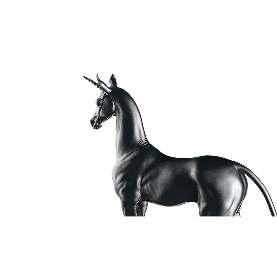 Horse Unicorn 3D Model – High Poly T-Pose Asset, FBX/OBJ