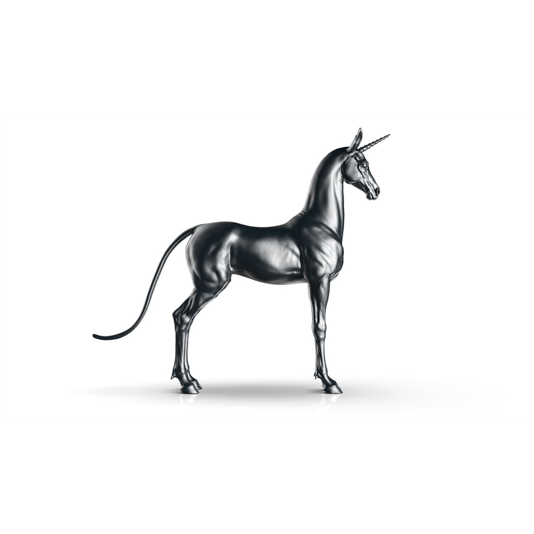 Horse Unicorn 3D Model – High Poly T-Pose Asset, FBX/OBJ - View 7