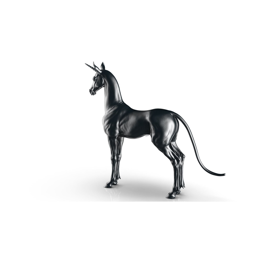 Horse Unicorn 3D Model – High Poly T-Pose Asset, FBX/OBJ - View 8