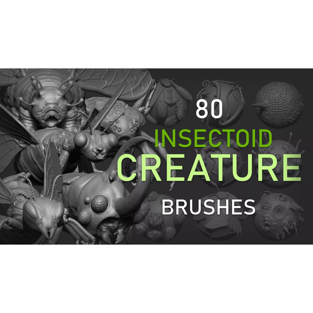 Insectoid Creature 3D Model – Mega Pack for Zbrush and Blender - View 2