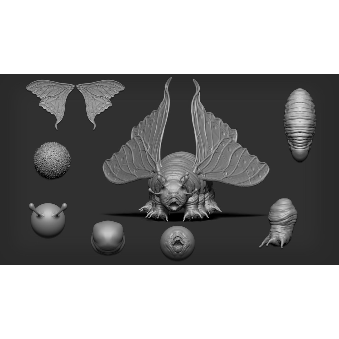 Insectoid Creature 3D Model – Mega Pack for Zbrush and Blender - View 5
