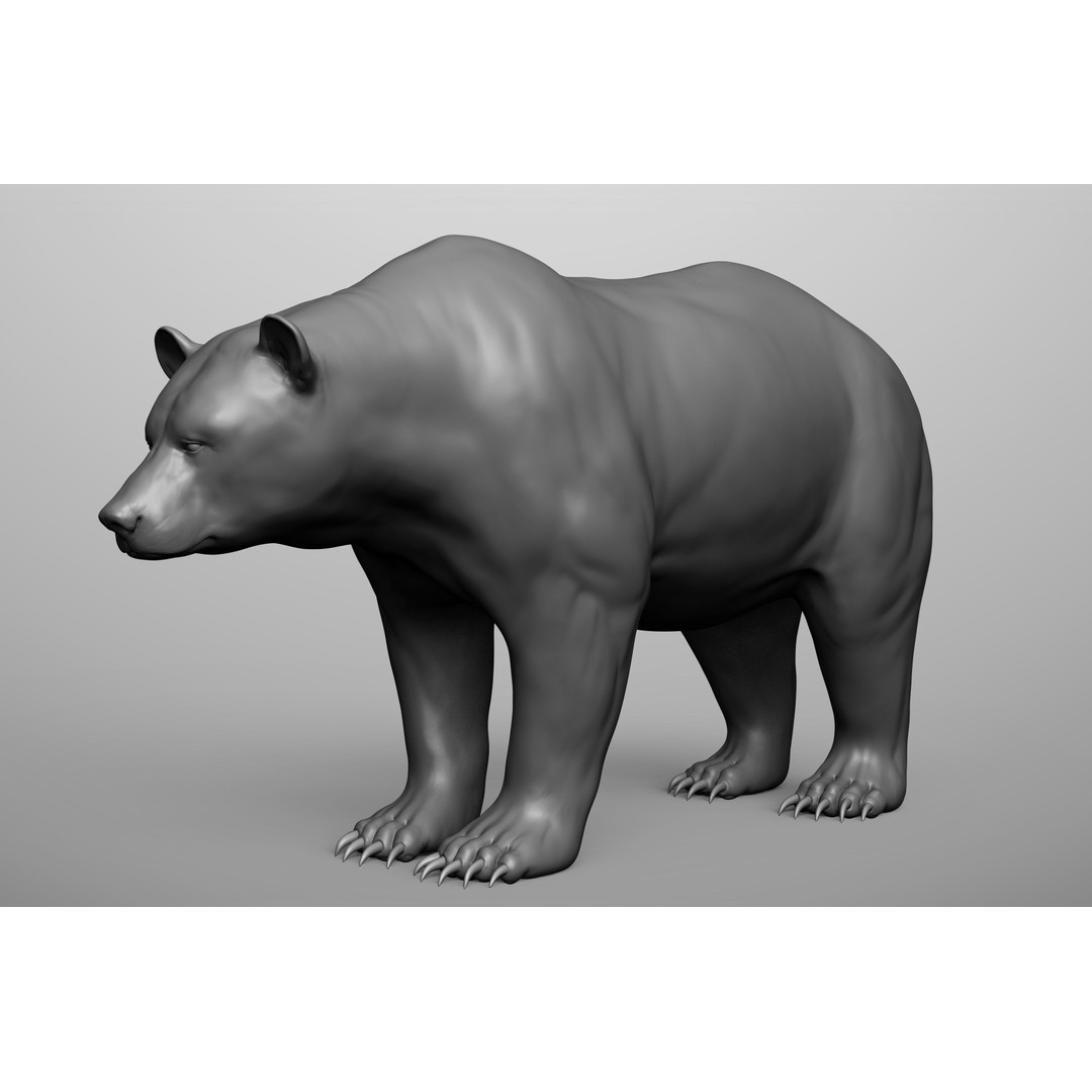 Wild Animal Collection 3D Model – Realistic Sculpted Animals, OBJ & ZTL - View 66