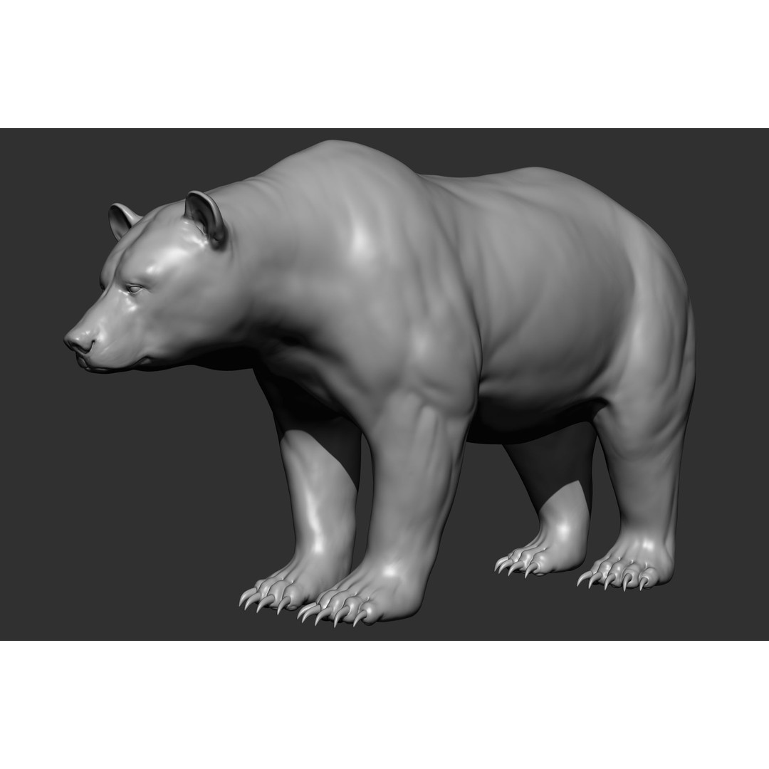 Wild Animal Collection 3D Model – Realistic Sculpted Animals, OBJ & ZTL - View 69