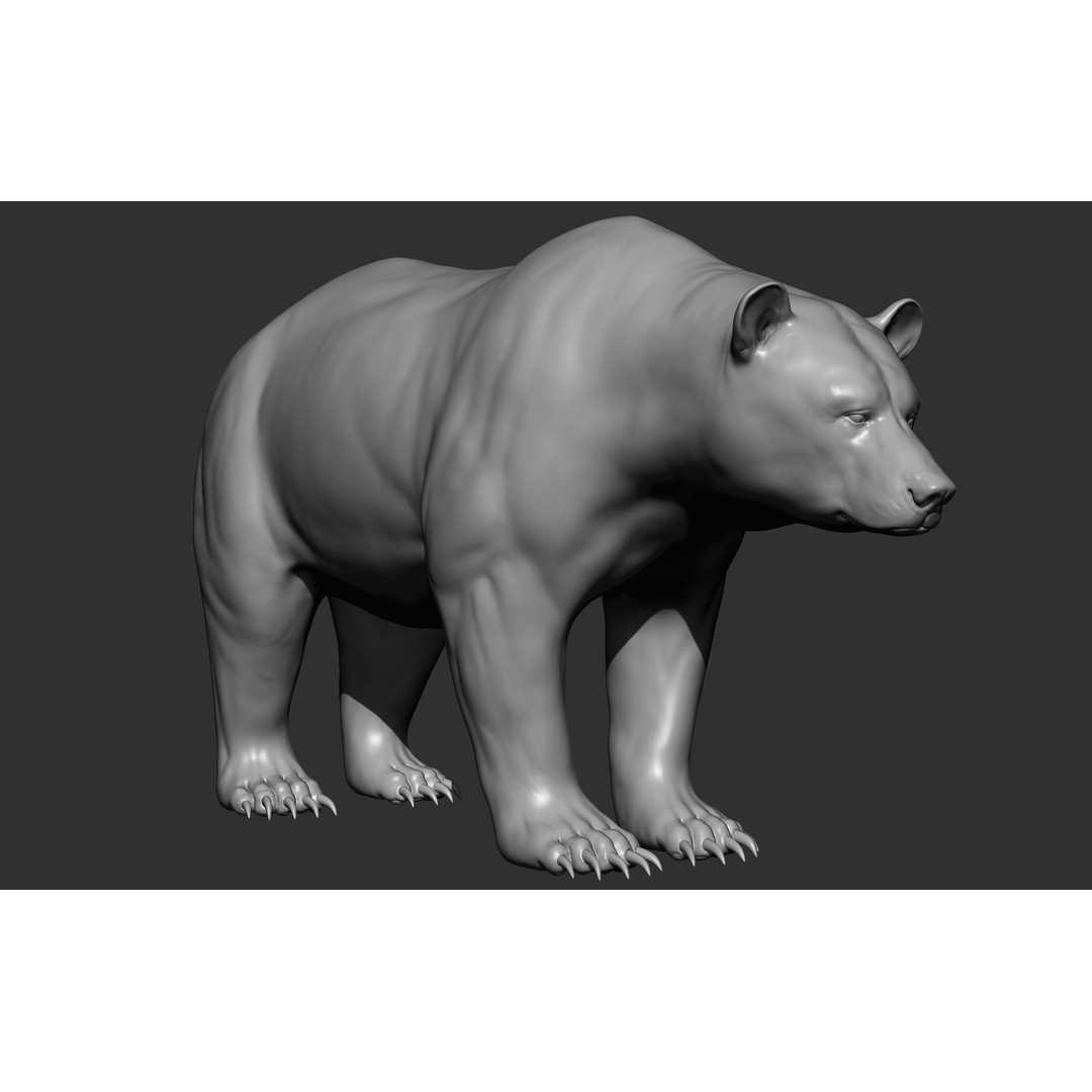 Wild Animal Collection 3D Model – Realistic Sculpted Animals, OBJ & ZTL - View 70