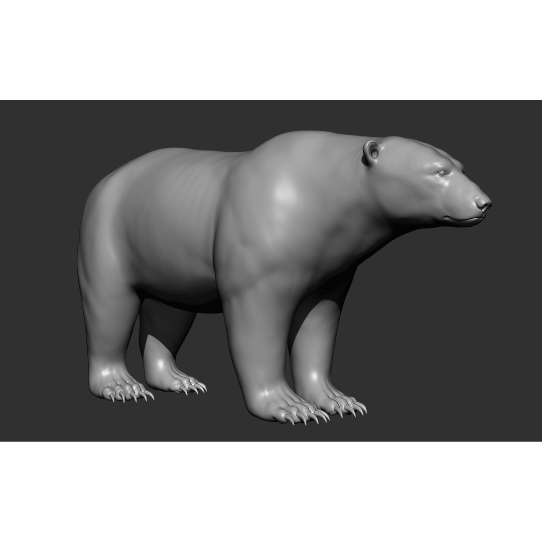 Wild Animal Collection 3D Model – Realistic Sculpted Animals, OBJ & ZTL - View 75