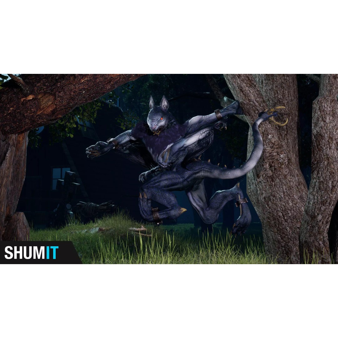 Mutant Squirrel 3D Model – Low Poly Fantasy Character with Animations - View 2
