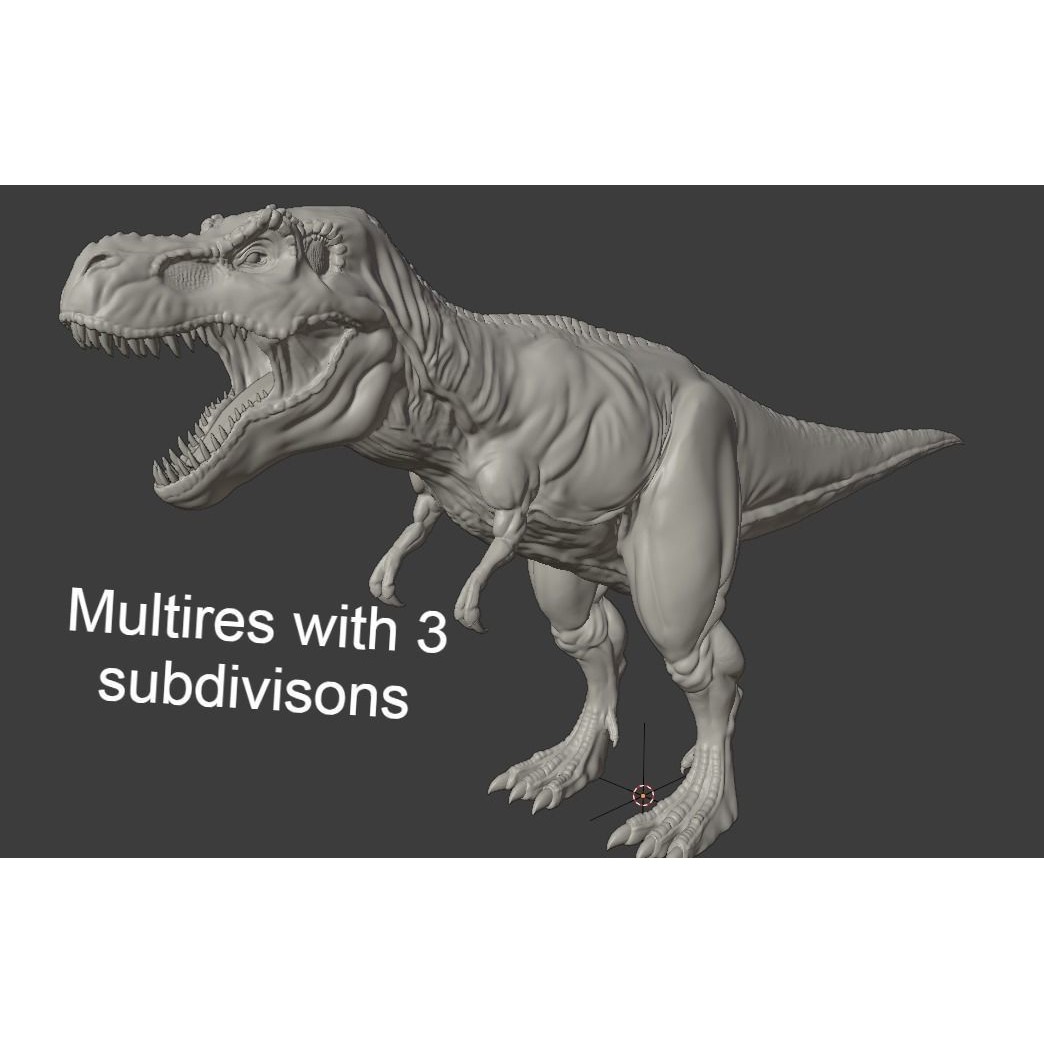 Tyrannosaurus Rex 3D Model – Low Poly Animated Rigged Asset, FBX - View 17