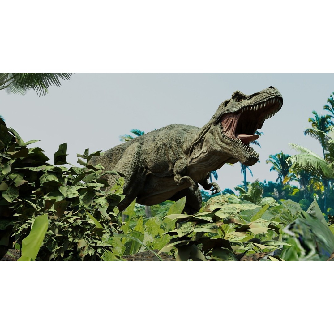Tyrannosaurus Rex 3D Model – Low Poly Animated Rigged Asset, FBX - View 4