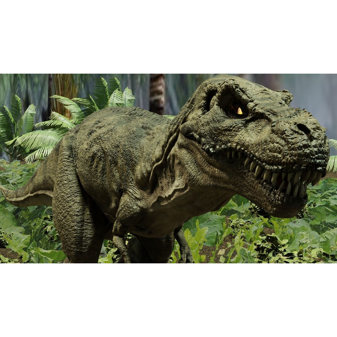 Tyrannosaurus Rex 3D Model – Low Poly Animated Rigged Asset, FBX - View 5
