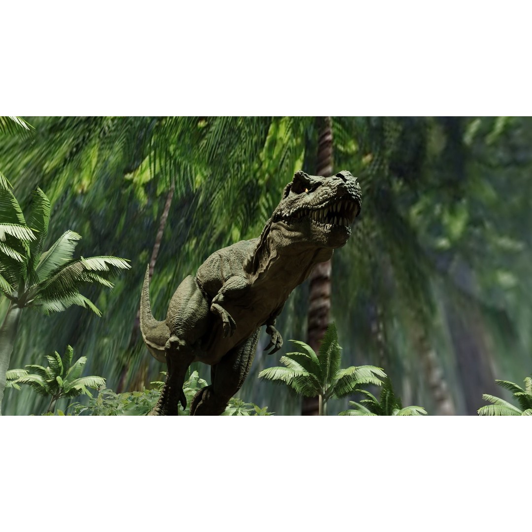 Tyrannosaurus Rex 3D Model – Low Poly Animated Rigged Asset, FBX - View 7