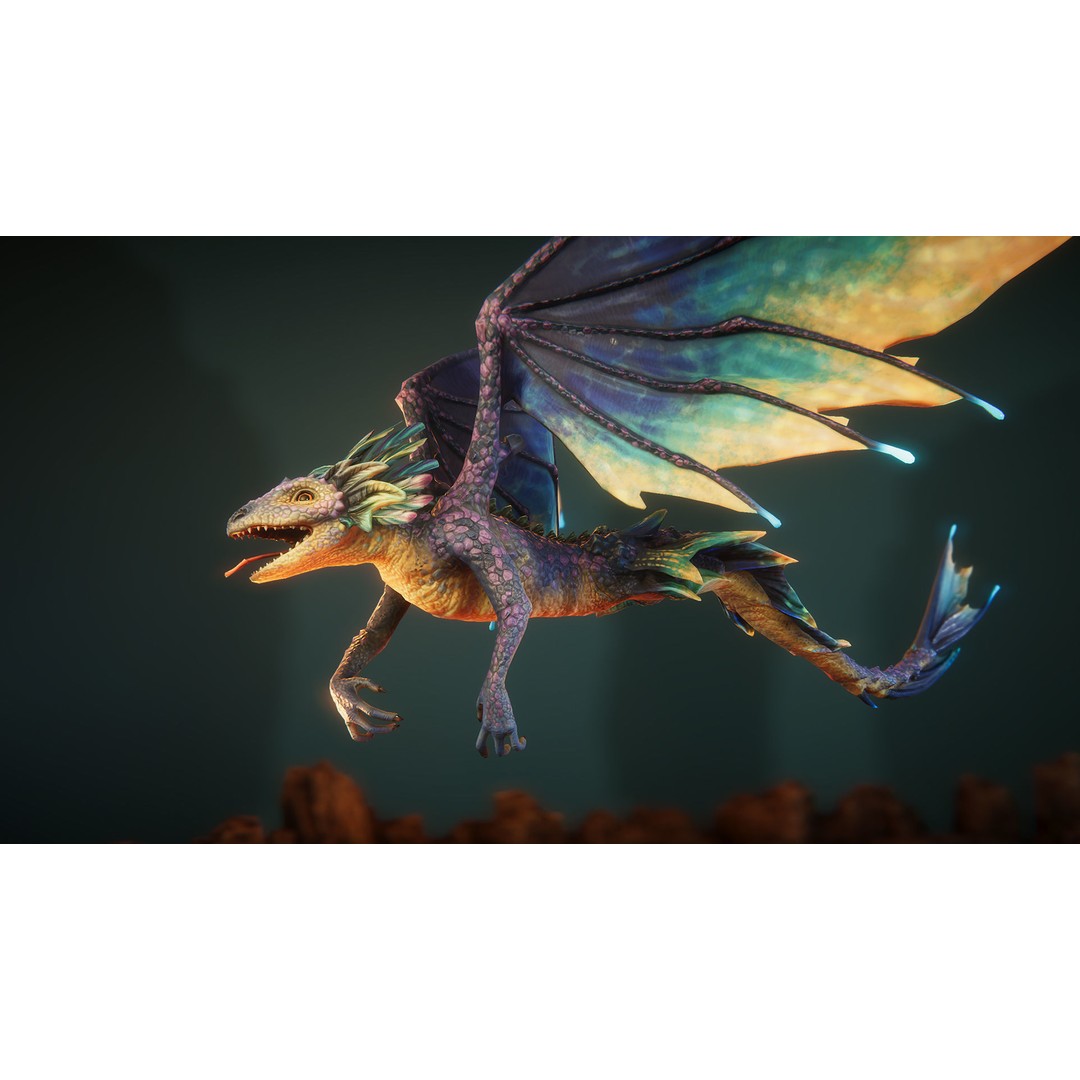 Wyrms 3D Model – Low Poly Game Ready Creature with Animations - View 7
