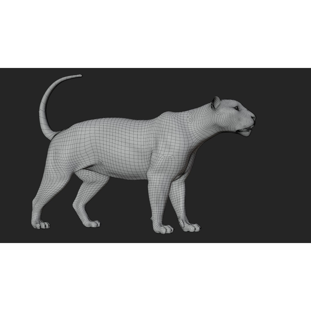 Male Lion 3D Model – Hyper-Realistic Rigged Asset with PBR Textures