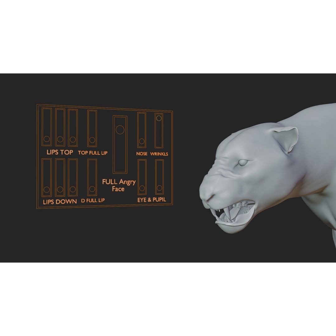 Male Lion 3D Model – Hyper-Realistic Rigged Asset with PBR Textures - View 13