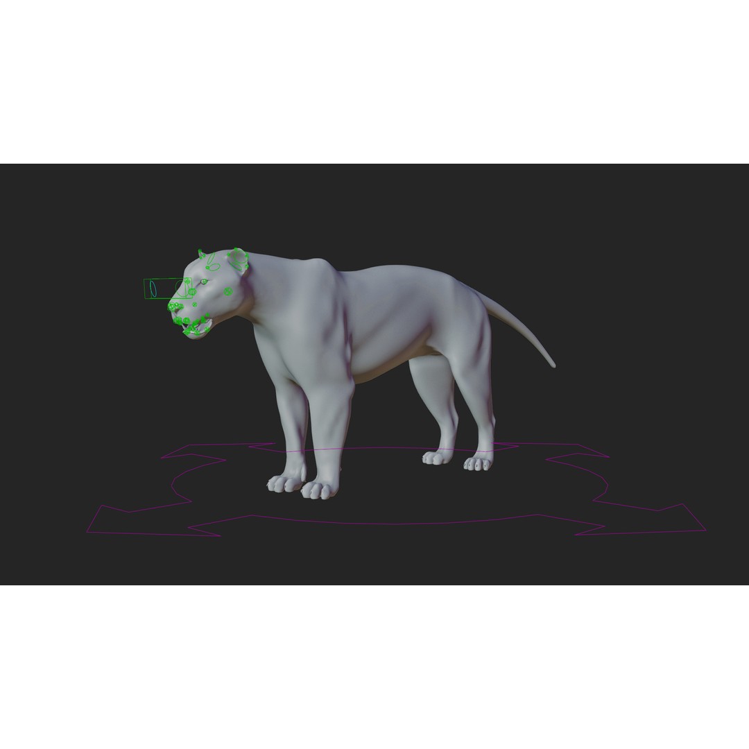 Male Lion 3D Model – Hyper-Realistic Rigged Asset with PBR Textures - View 16