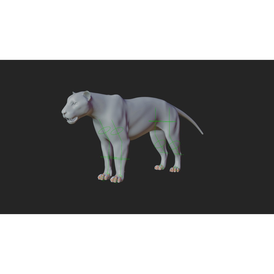 Male Lion 3D Model – Hyper-Realistic Rigged Asset with PBR Textures - View 19