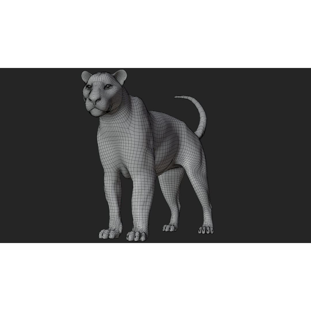 Male Lion 3D Model – Hyper-Realistic Rigged Asset with PBR Textures - View 22