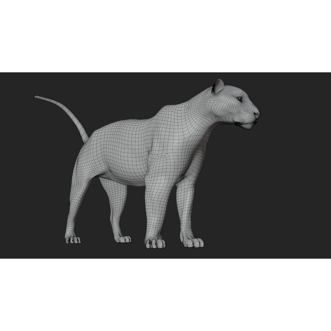 Male Lion 3D Model – Hyper-Realistic Rigged Asset with PBR Textures - View 26