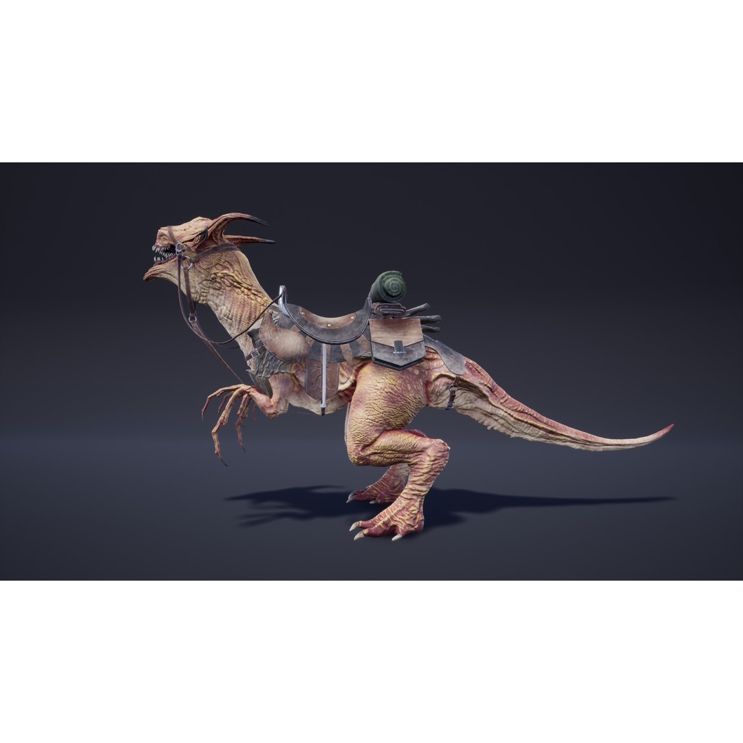 Fantasy Animals Pack 3D Model – Low Poly Game Asset with Animations, FBX - View 12