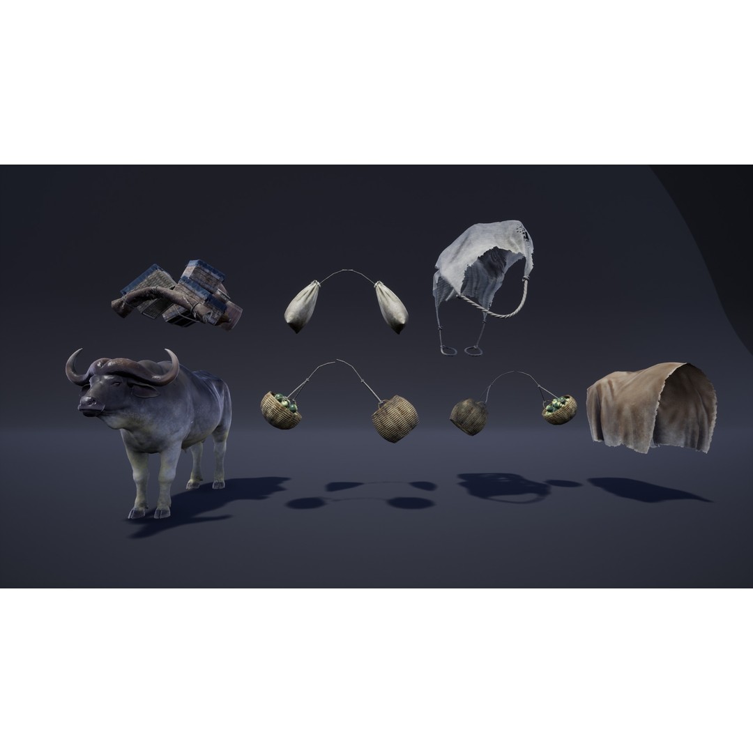 Fantasy Animals Pack 3D Model – Low Poly Game Asset with Animations, FBX - View 17