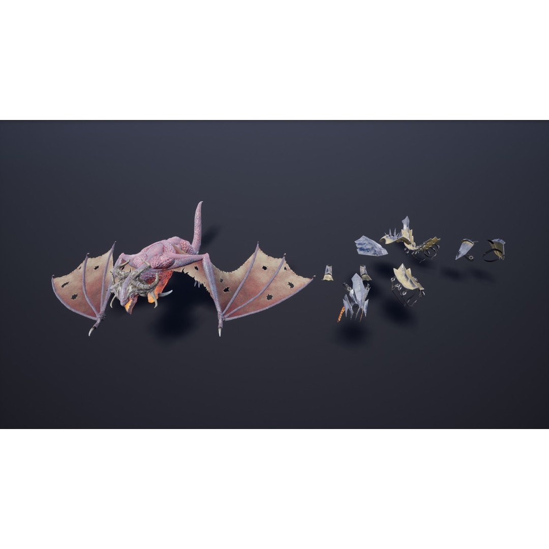 Fantasy Animals Pack 3D Model – Low Poly Game Asset with Animations, FBX - View 21