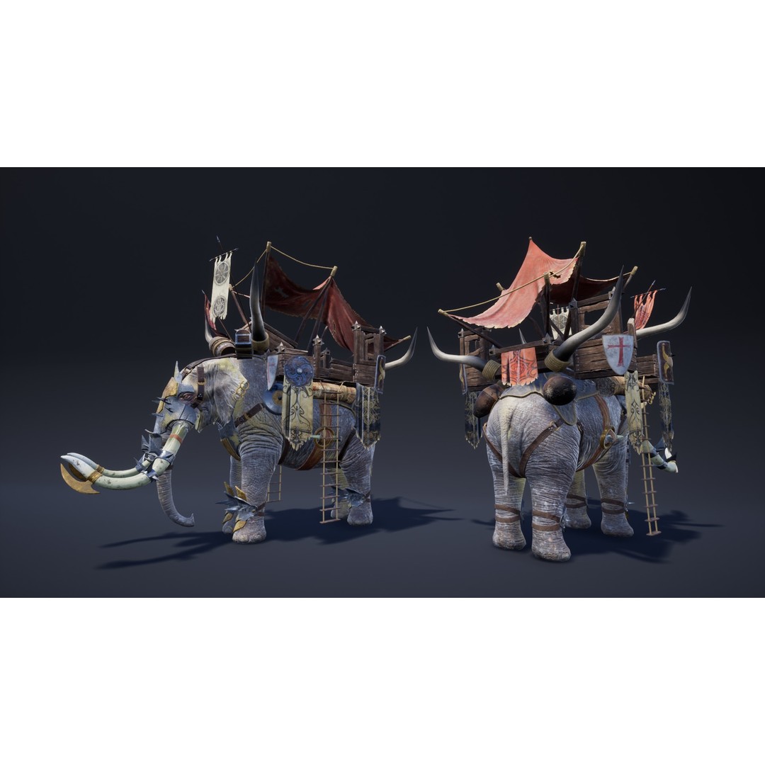 Fantasy Animals Pack 3D Model – Low Poly Game Asset with Animations, FBX - View 8