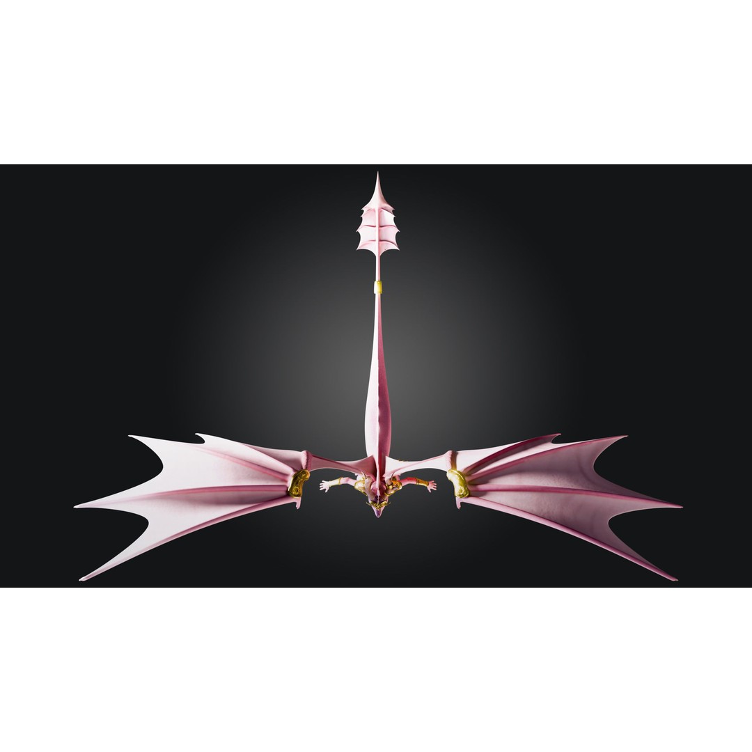 Dragoness 3D Model – Rigged Female Dragon Character, FBX - View 17