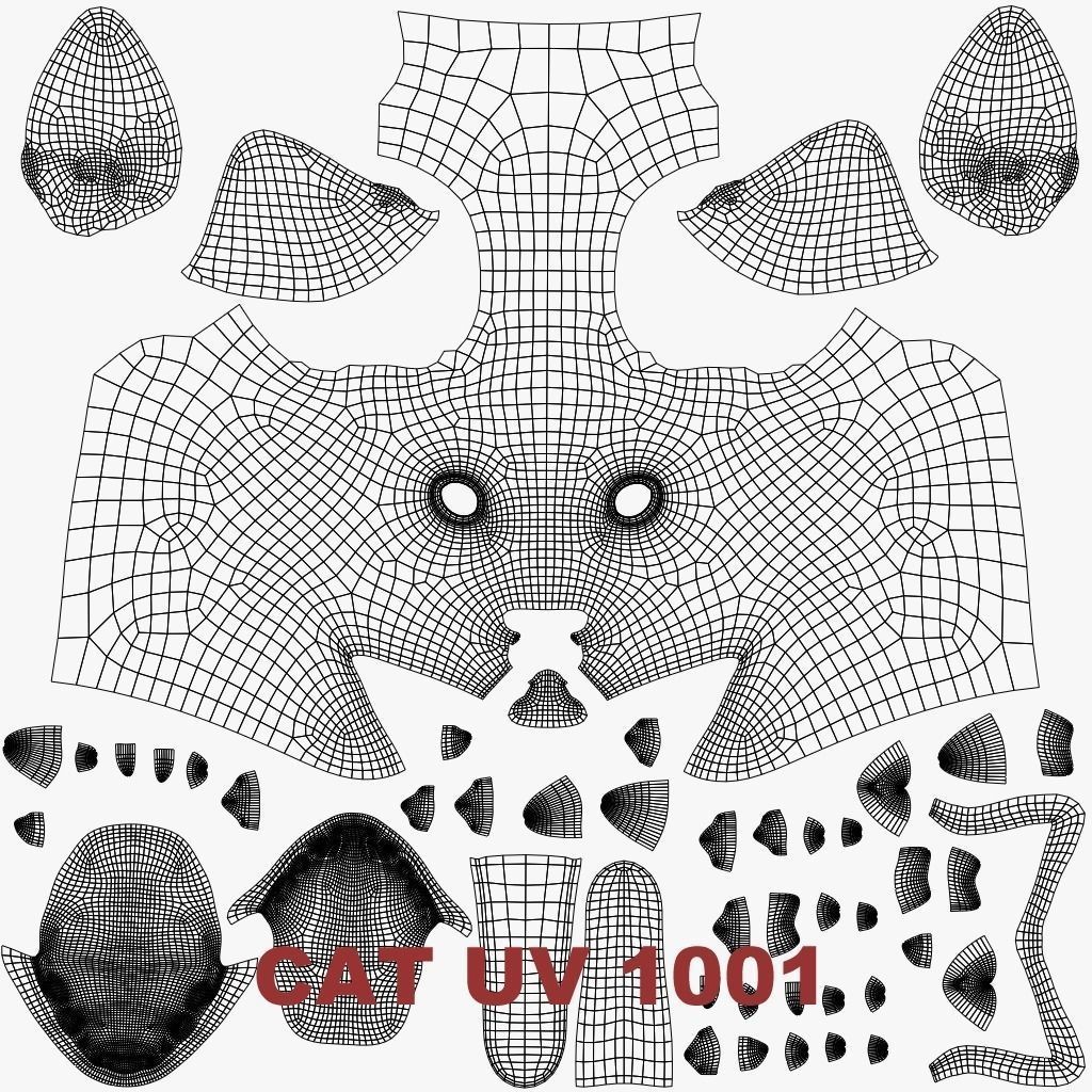 Siamese Cat 3D Model – Rigged Animated Character with PBR Textures - View 25