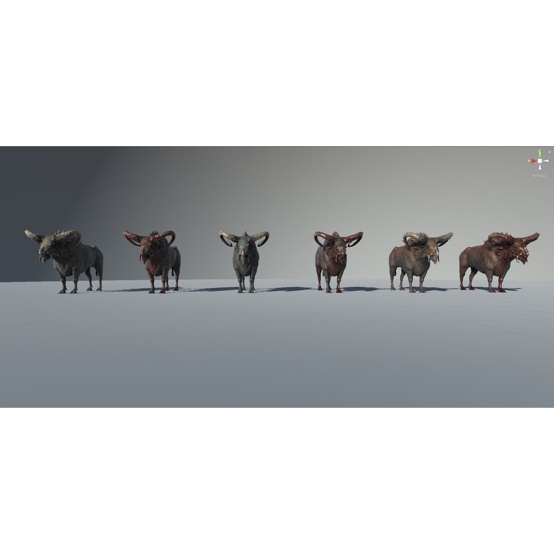 Fantasy Bull 3D Model – Low Poly Game-Ready Character, FBX & Unity