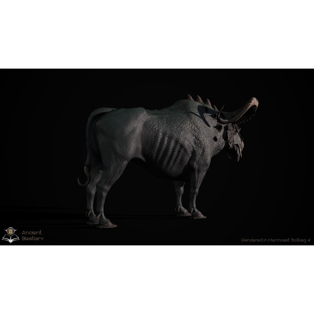 Fantasy Bull 3D Model – Low Poly Game-Ready Character, FBX & Unity - View 11