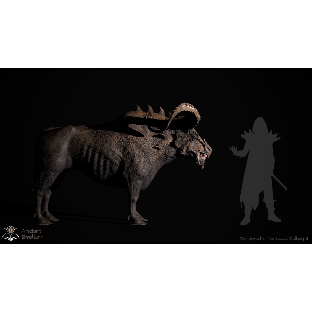 Fantasy Bull 3D Model – Low Poly Game-Ready Character, FBX & Unity - View 19