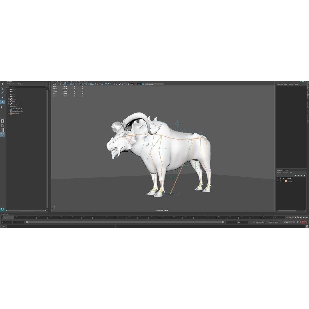 Fantasy Bull 3D Model – Low Poly Game-Ready Character, FBX & Unity - View 21