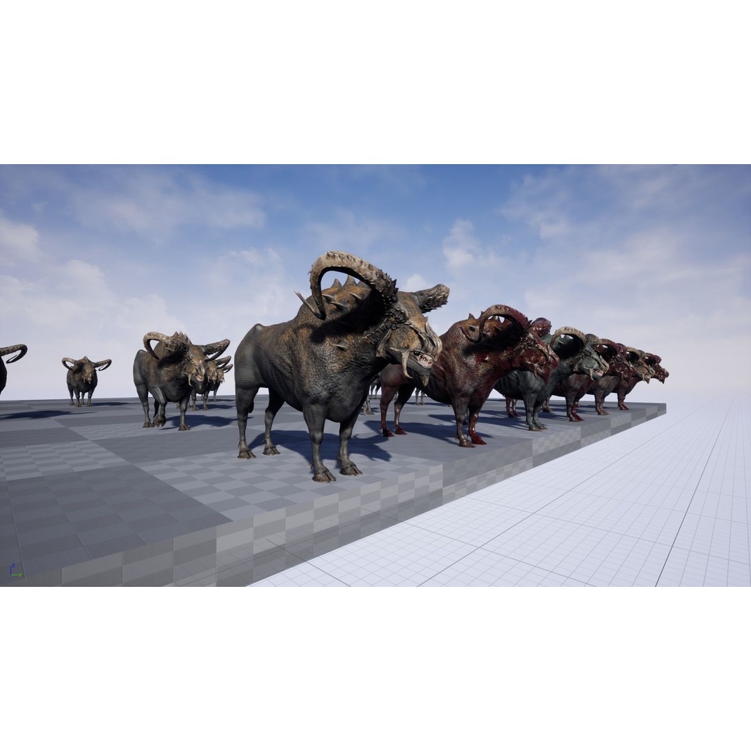 Fantasy Bull 3D Model – Low Poly Game-Ready Character, FBX & Unity - View 22