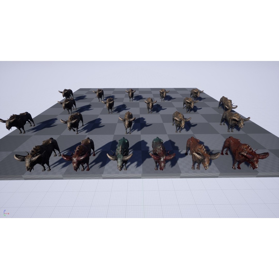 Fantasy Bull 3D Model – Low Poly Game-Ready Character, FBX & Unity - View 23