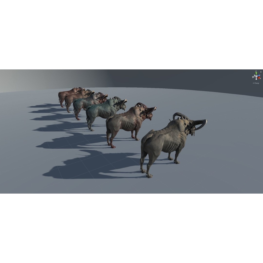 Fantasy Bull 3D Model – Low Poly Game-Ready Character, FBX & Unity - View 27