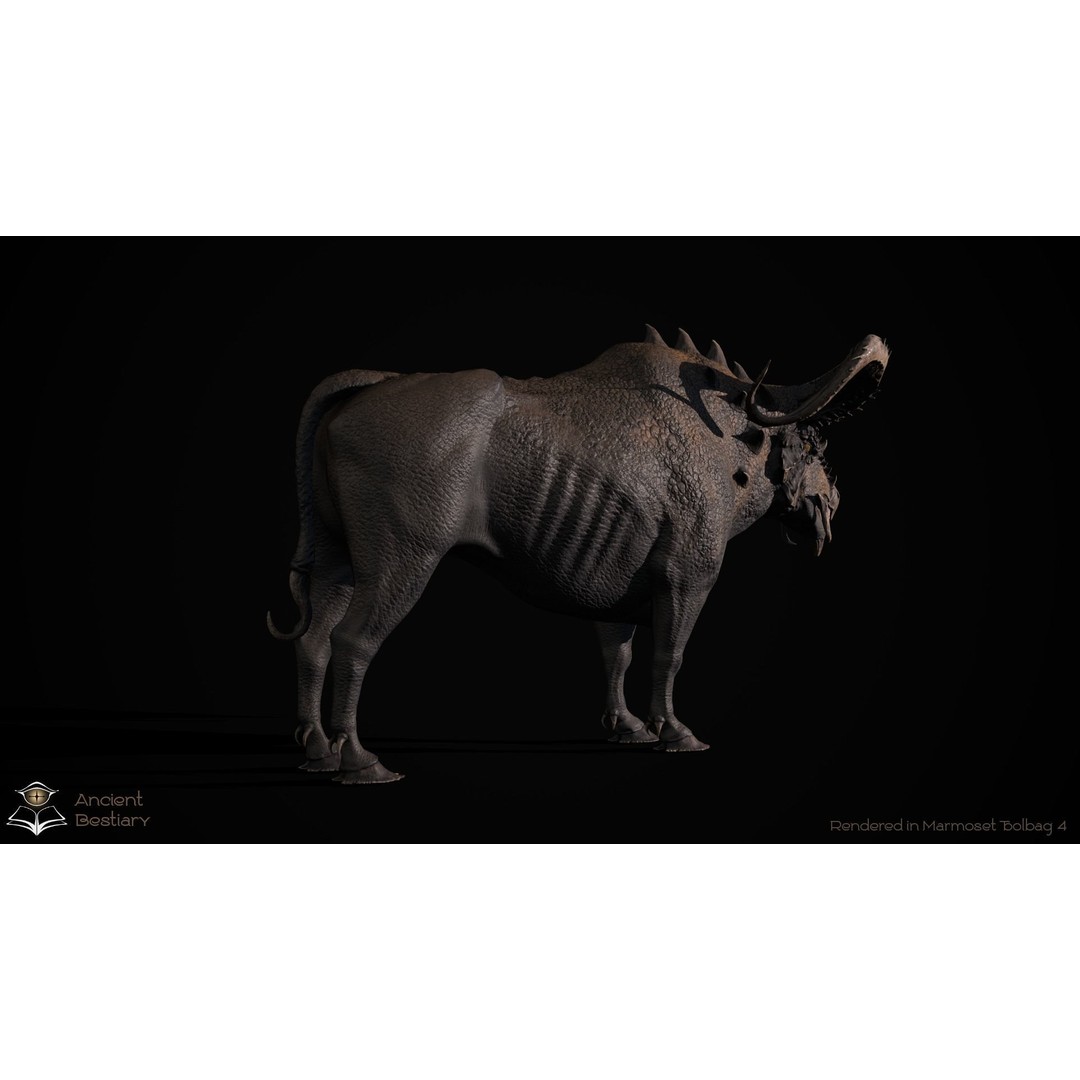 Fantasy Bull 3D Model – Low Poly Game-Ready Character, FBX & Unity - View 6