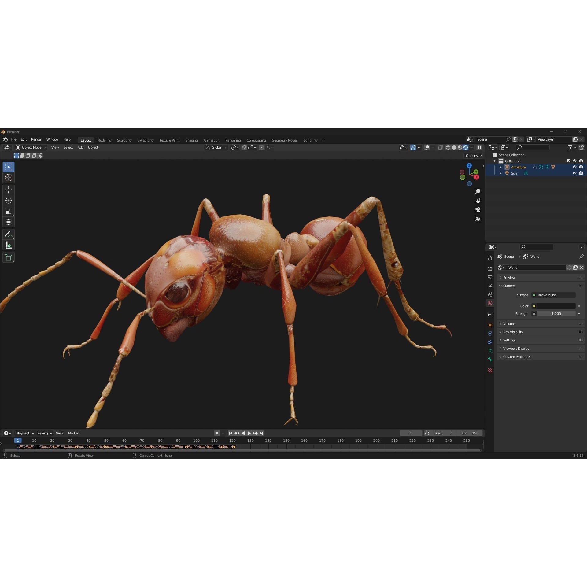 Ant-V2 - Rigged Animated Game-Ready 3D Model