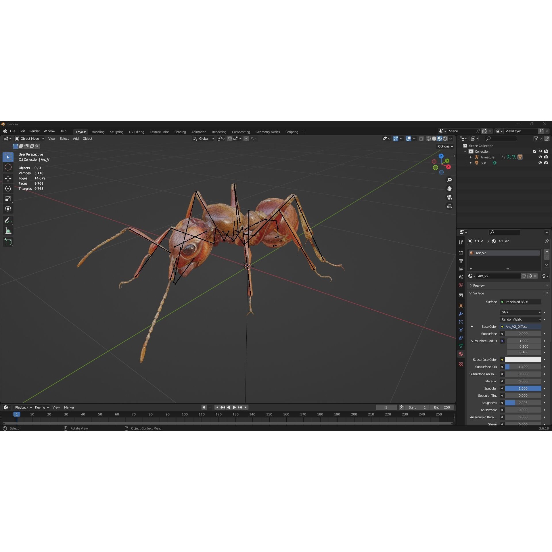 Ant-V2 - Rigged Animated Game-Ready 3D Model - View 13